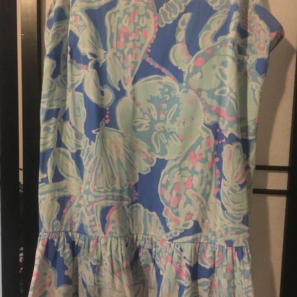 Lilly Pulitzer Ruffle Bottom Top - Picture 3 of 5